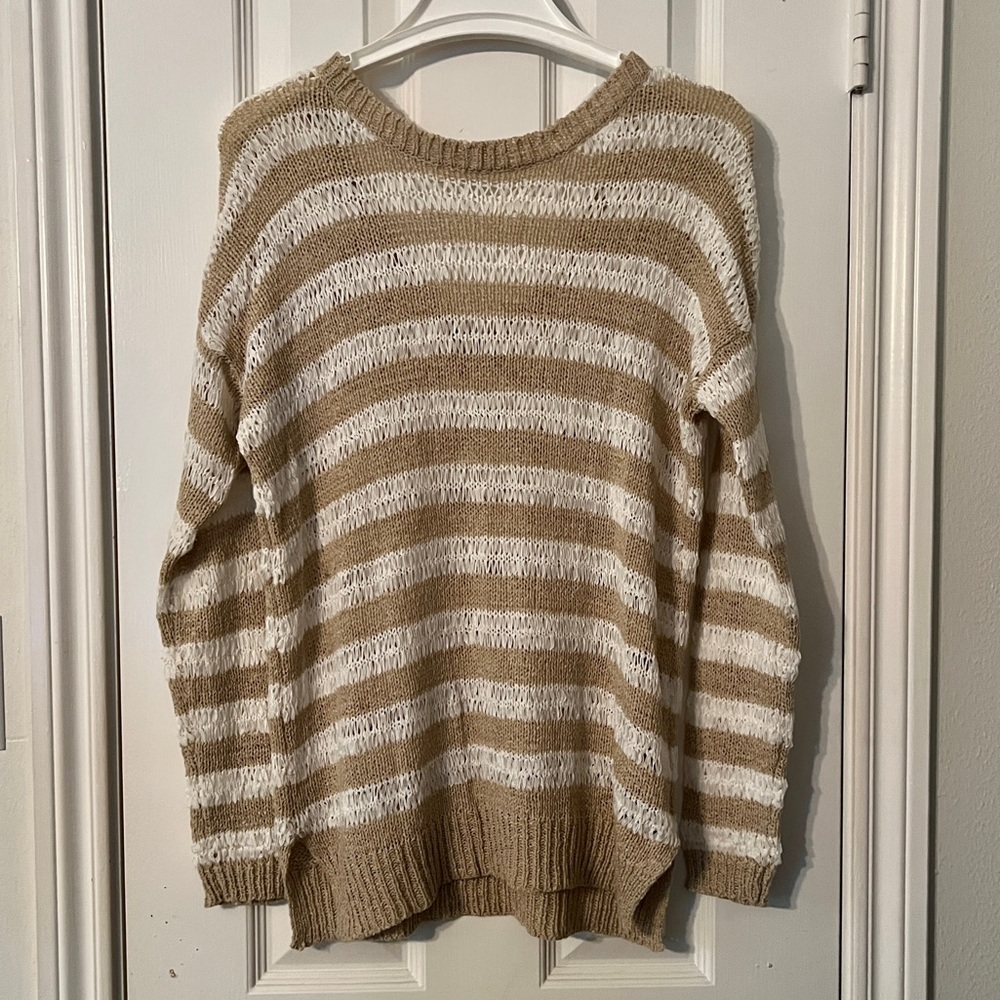 John & Jenn V-Back Ribbon Knot
Striped Sweater